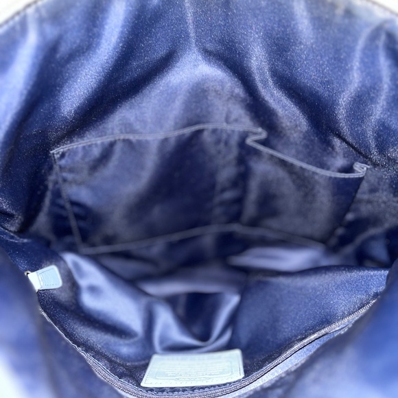 Authentic Coach Laura Baby Blue Large Tote No. F18335 Signature CC’s Monogram - Picture 13 of 14